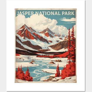 Jasper National Park Canada Vintage Poster Tourism Posters and Art